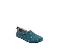 Lotus 'nelly' Flat Textile Slippers In Turquoise Turquoise 6