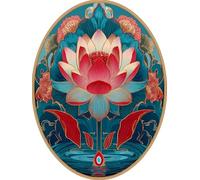 Lotus Paint by Numbers for Adults Beginner with Frame, Flower Painting by Numbers for Children, DIY Acrylic Oil Painting Number Kits Art Crafts, Hobbies for Adults Room Wall Decor 50x70 cm Q-4776