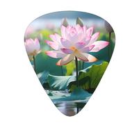 lotus Patterned guitar picks - (thin/medium/thick) free to choose, suitable for all kinds of string instruments,