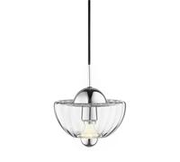 Lotus Pendant Clear/ Chrome