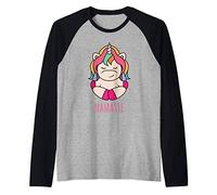 Lotus Pose Unicorn Yoga Namaste Yoga Day Funny Gift Raglan Baseball Tee
