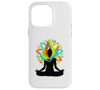Lotus Pose Yoga Positive Art Namaste Meditation Zen Case for iPhone 14 Pro Max