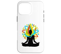 Lotus Pose Yoga Positive Art Namaste Meditation Zen Case for iPhone 16 Pro Max