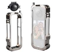 LOTUS POWER Premium Alloy Lightweight X4 Cage Compatible with Insta360 X4 Action Camera, Support 1/4” ARRI Interface, Shock-Absorbing Silicone Protection & Quick-Access Design