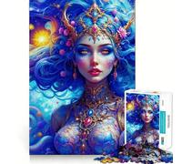 Lotus Princess in The Cosmic Dream Jigsaw Puzzles 1000 Pieces for Adults Creative Play Sharp Detail Real Challenge Home Art (38x26cm)