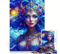 Lotus Princess in The Cosmic Dream Jigsaw Puzzles 1000 Pieces for Adults Creative Play Sharp Detail Real Challenge Home Art (38x26cm)