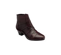 Lotus Purple 'tara' Leather Ankle Boots Purple 3
