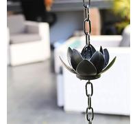 Lotus Rain Chain, Metal Rain Chains For Gutters, Adjustable Rain Catcher Chain For Eaves Drainage, For Eaves Drainage