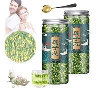 Lotus Seed Core Tea for Men, Natural Lotus Seed Heart Tea, Dried Lotus Plumule Lotus Embryo Tea, Liver and Kidney Care Tea, Men's Toning Tea, Lian Zi Xin Tea, Chinese Kidney Care Tea (2PC-125g)