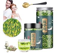 Lotus Seed Core Tea for Men, Natural Lotus Seed Heart Tea, Dried Lotus Plumule Lotus Embryo Tea, Liver and Kidney Care Tea, Men's Toning Tea, Lian Zi Xin Tea, Chinese Kidney Care Tea (2PC-Mix)