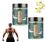 Lotus Seed Core Tea for Men, Natural Lotus Seed Heart Tea, Lian Zi Xin Tea, Lotus Seed Core Lotus Embryo Tea Natural Health Tea, Men's Essentials Pure Chinese Herbal Tea (2Pcs, 125g)