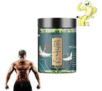 Lotus Seed Core Tea for Men, Natural Lotus Seed Heart Tea, Lian Zi Xin Tea, Lotus Seed Core Lotus Embryo Tea Natural Health Tea, Men's Essentials Pure Chinese Herbal Tea (1Pcs, 125g)
