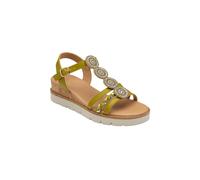 Lotus 'shannon' Wedge Sandals In Green Green 8