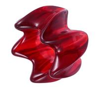 Lotus Shape Scraping Massager Resin Body Massage Tool for Whole Body | Red Finish, Gua Sha Scraping Effect, Fatigue Relief, Manual Use, One Piece for Back and Body