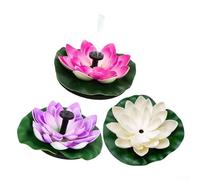 Lotus Solar Fountain, Floating Solar Water Fountain Pump for Bird Bath, 3.5W Solar Powered Fountain with 7 Nozzles & Anti-Drift Design, for Pond, Pool, Patio Decoration(3)