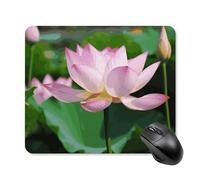 Lotus Square Mouse Pad Portable Computer Mousepad with Non-Slip Rubber Base 25 * 30cm Ultra-Thin Gaming Mouse Mat for Computer Laptop Office Desk Accessories