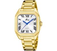 Lotus Watches Women's Watch 18970/1 – Gold PVD-Plated Steel, Steel Bracelet, White Square Dial