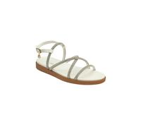 Lotus 'staci' Strappy Flat Sandals In White White 6