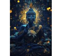 Lotus Stone Statue Jigsaw Puzzle 2000 Piece, Puzzles for Adults 2000, The Impossible Challenge, Jigsaw Puzzle Games Classic Educational, Wooden Puzzles, for Home Wall Decoration Gift FNKL1-646