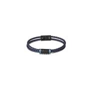 LOTUS STYLE Bracelet model LS2150-2/2 from the Urban Man collection in leather for men, No aplica, Silver, Blue Zirconia