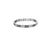 LOTUS STYLE Men's Bracelet Men in Black Steel Black Ref LS1800-2/1, 21.5 cm, Stainless Steel, No Gem, 21.5 centimeters, Stainless Steel, No Gemstone