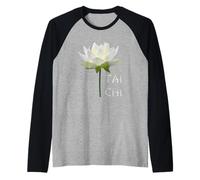 Lotus Tai Chi T-Shirt for Instructors & Practitioners Raglan Baseball Tee