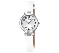 LOTUS Teenager Junior Collection Analogue Quartz Watch White Leather UL18265/1, Strap
