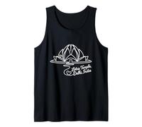 Lotus Temple, Delhi, India Signature Heart Art Souvenir Tank Top