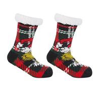 Lotus The Grinch Lounge Socks - Cozy Christmas Fuzzy Socks with Warm Sherpa Lining, Dr. Seuss Holiday Slipper Socks for the Whole Family (UK, Numeric, 4, 8, Regular, Regular, 1, Adults Lounge Socks)