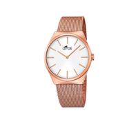 Lotus Unisex Quartz Watch with Silver Dial Analogue Display and Rose Gold Stainless Steel Rose Gold Plated Bracelet 18286/1
