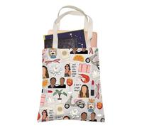 Lotus Vacation Theme TV Shopping Bag Don't You Dare Judge Me Retirement Tote Bag Thailand Travel Gift for Women (I don't judge)