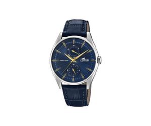 Lotus Watches Mens Quartz Watch, Multi dial Display and Leather Strap 18523/3