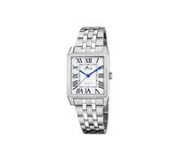 Lotus Women's Analogue Watch 316L Stainless Steel Silver | Quartz Movement, High Strength Mineral Glass, Waterproof 5 ATM 18985/5, Square Series