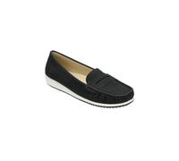 Lotus Womens Durante Loafers Black Mono 7