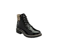 Lotus Charleston Zip Black patent Womens Lace Up Boots in a Plain Man-made in Size 6