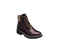 'Charleston' Patent Ankle Boots Lotus Purple 7
