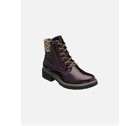 'Charleston' Patent Ankle Boots Lotus Purple 7