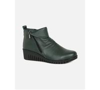Lotus Women's Green Leather 'Cordelia' Wedge Ankle Boots | Size: 6 Lotus Green 6