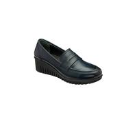 Lotus Women's 'Detroit' Leather Wedge Shoes in Navy | Size: 4 Lotus Navy 4
