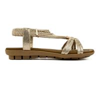 Lotus Women's 'Domenica' Flat Open-Toe Sandals in Gold | Size: 8 Lotus Gold 8