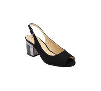 'Evelyn' Peep-Toe Shoes Lotus Black 6