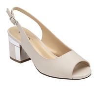 Lotus Womens Evelyn Slingback Peeptoe Shoes ULS393 CC 8 UK Nude