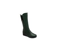 Lotus Women's Green 'Fitzgerald' Leather Wedge Mid-Calf Boots | Size: 6.5 Lotus Green 6.5