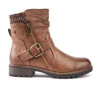 Lotus Womens Jemma Biker Boots - Tan - Size UK 8