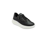 Lotus Women's 'Kora' Zip-Up Fashion Trainers in Black | Size: 8 Lotus Black 8
