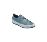 Lotus Women's 'Rimini' Leather Lace-Up Shoes in Blue | Size: 6.5 Lotus Blue 6.5
