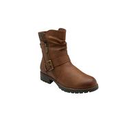 Lotus Women's Tan 'Jemma' Zip-Up Ankle Boots | Size: 4 Lotus Tan 4