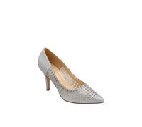 Lotus Viva Maria Silver Womens High Heels in a Plain Textile in Size 7