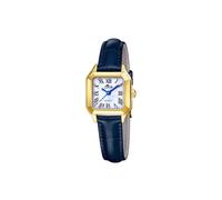 LOTUS Women's Watch 19038/1 Old Money Stainless Steel Case Gold Black Leather Strap