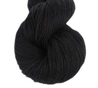 Lotus Yarns Swan Lake Lace Weight 50% Cashmere 40% Fine Wool 10% Angora Blended Hand Knitting Yarns for Comfortable Baby and Adult Clothing (18-Black)